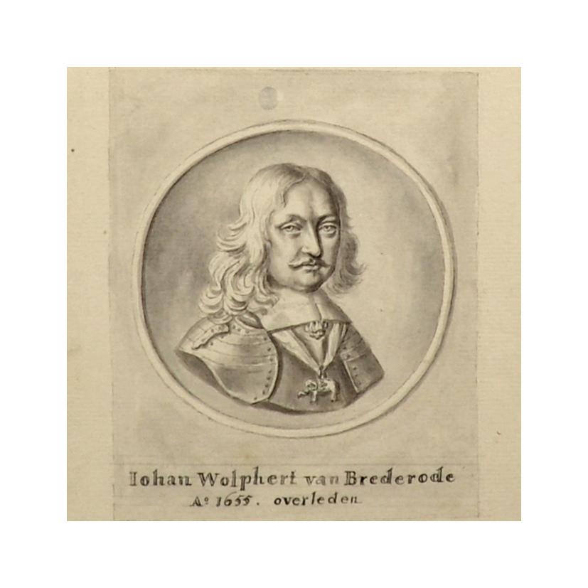 Trompe l'oeil y medalla de plata de Jan Wolfert van Brederode siglo XVIII en venta