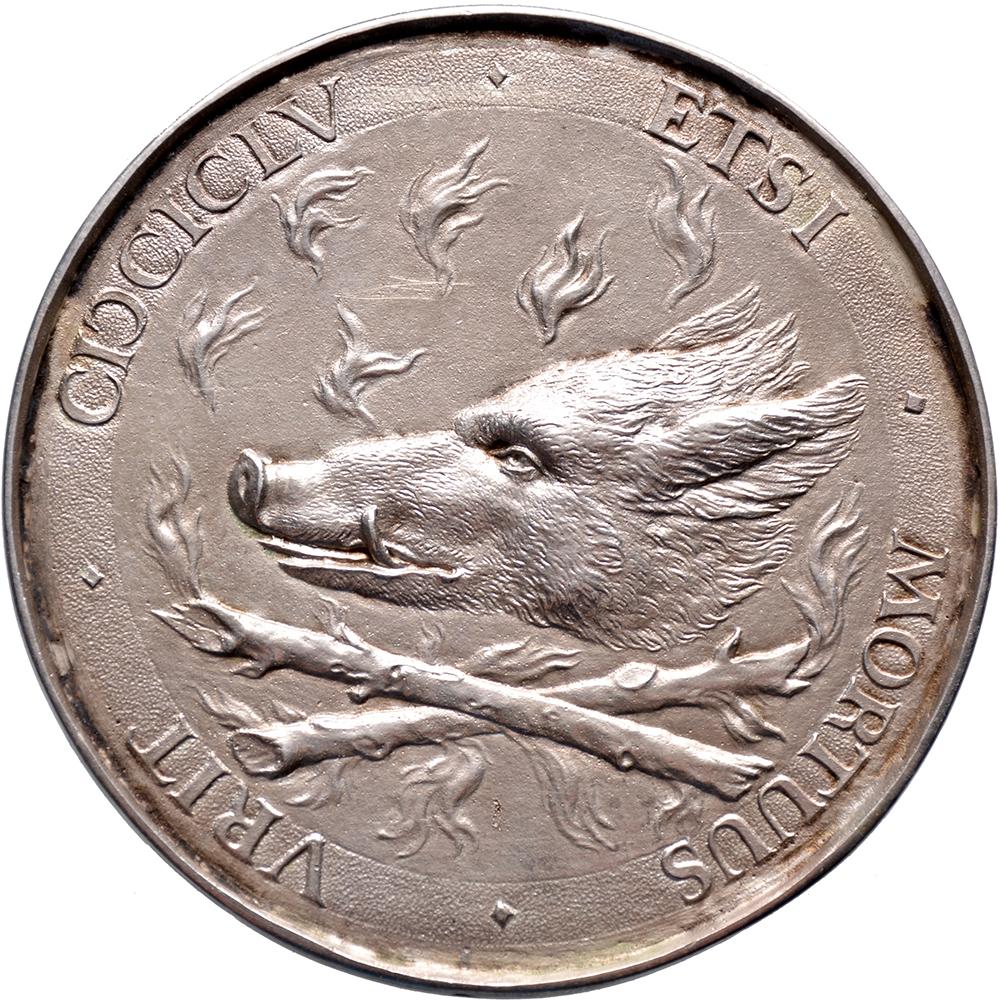 Trompe l'oeil y medalla de plata de Jan Wolfert van Brederode en venta 1