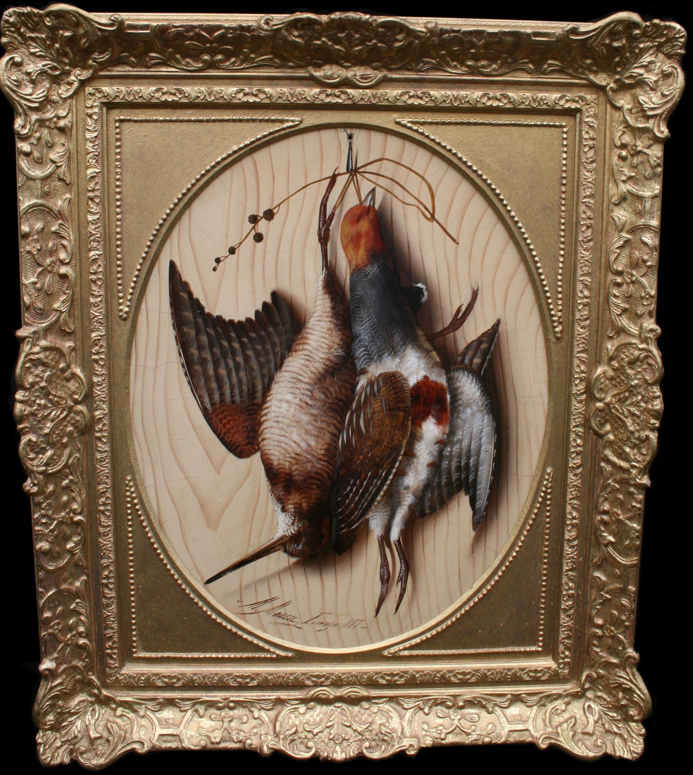 Trompe l'oeil von Michelangelo Meucci (Italiener, 1840-1890)


Viktorianischer Zeitabschnitt

Künstler Michelangelo Meucci (Italiener, 1840-1890)

Medium Öl auf ovaler Platte

Rahmen 51 x 69 cm / 20 x 27 Zoll

Thema Trompe