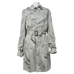 Vintage Trompe L'oeil Oversize Belted Trench Coat