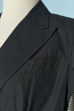 "Trompe l'oeil "double-breasted jacket with striped tee-shirt JEAN-PAUL GAULTIER