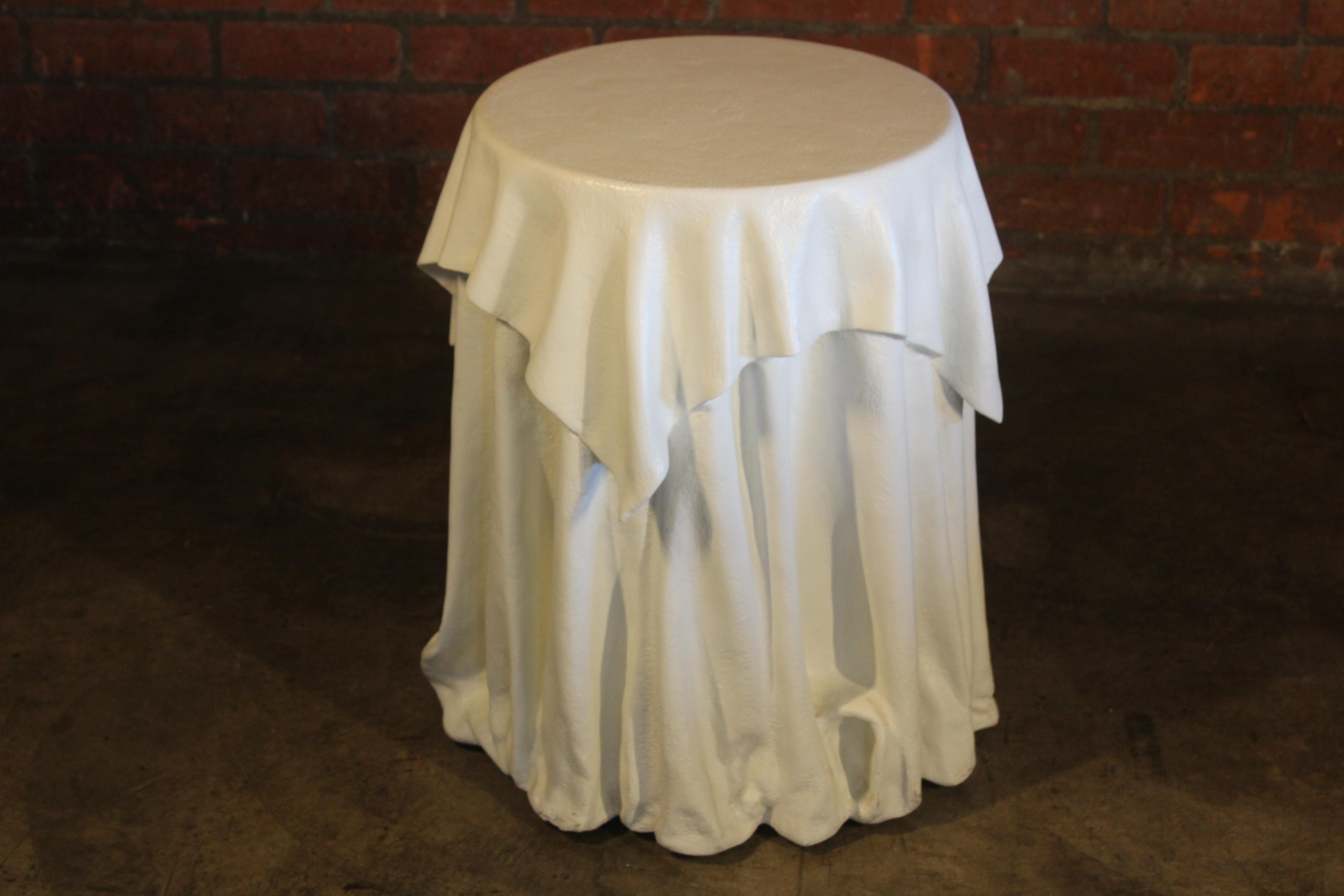 Trompe-L'oeil Draped Plaster Table After John Dickinson, 1980s 7