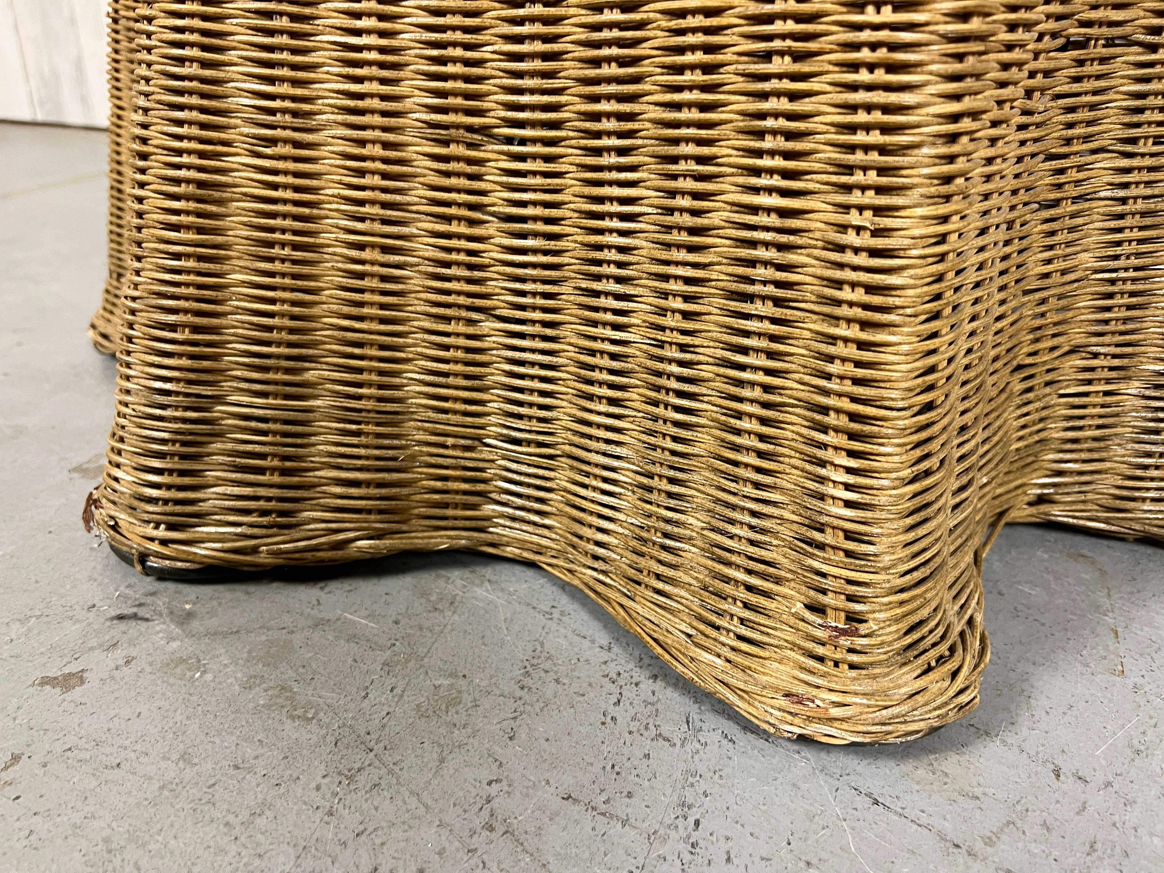 Trompe L'oeil Draped Wicker 