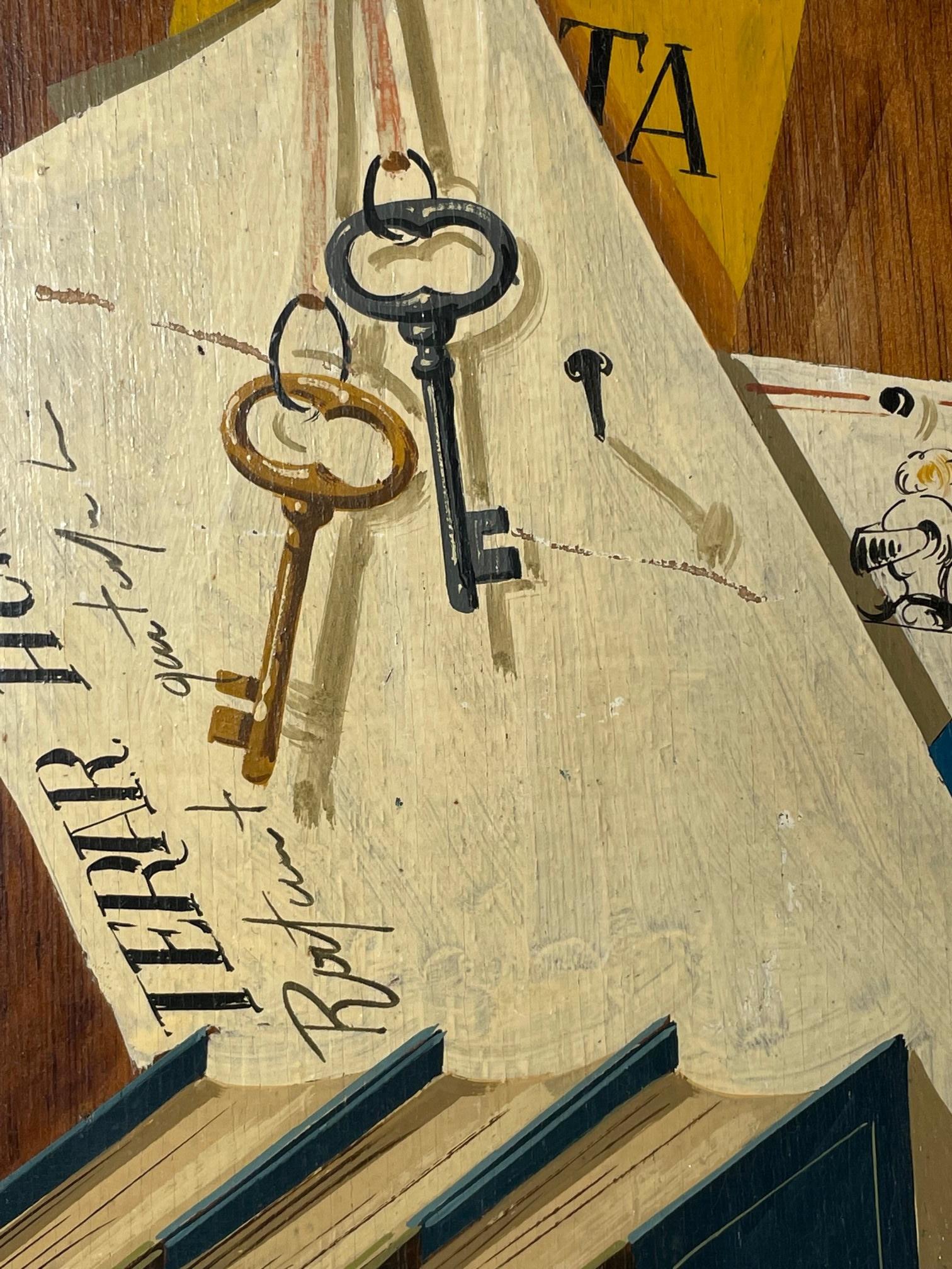 Trompe L'oeil Hiperrealismo Pintura al Óleo Abstracto Surrealista Foto Arte Realista en venta 1