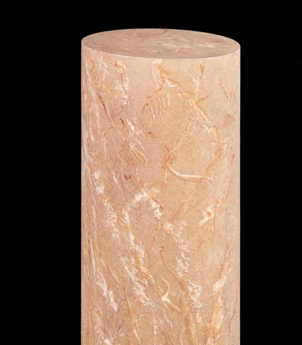 Neoclassico Piedistalli in legno dipinti con marmo Trompe l'Oeil, coppia in vendita