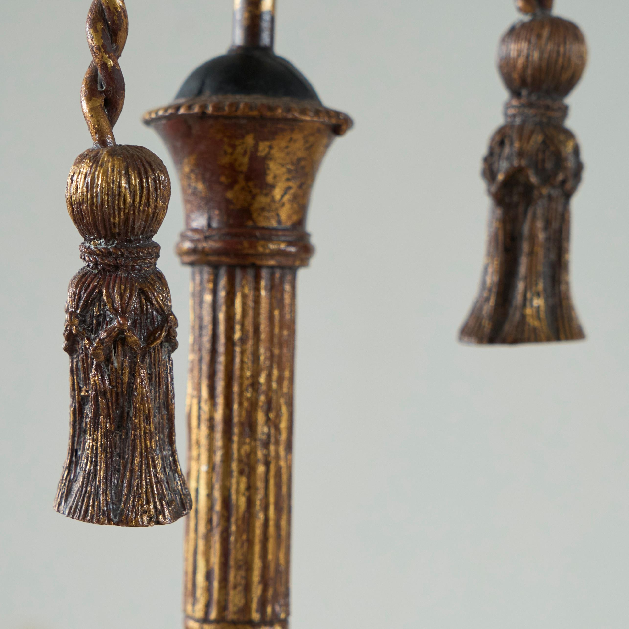 Trompe-l'œil Neoclásico Candelabro de cuerda y borla Años 70 en Bueno estado para la venta en Tilburg, NL