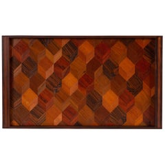 Trompe L’oeil Rosewood Tray by Don Shoemaker for Señal