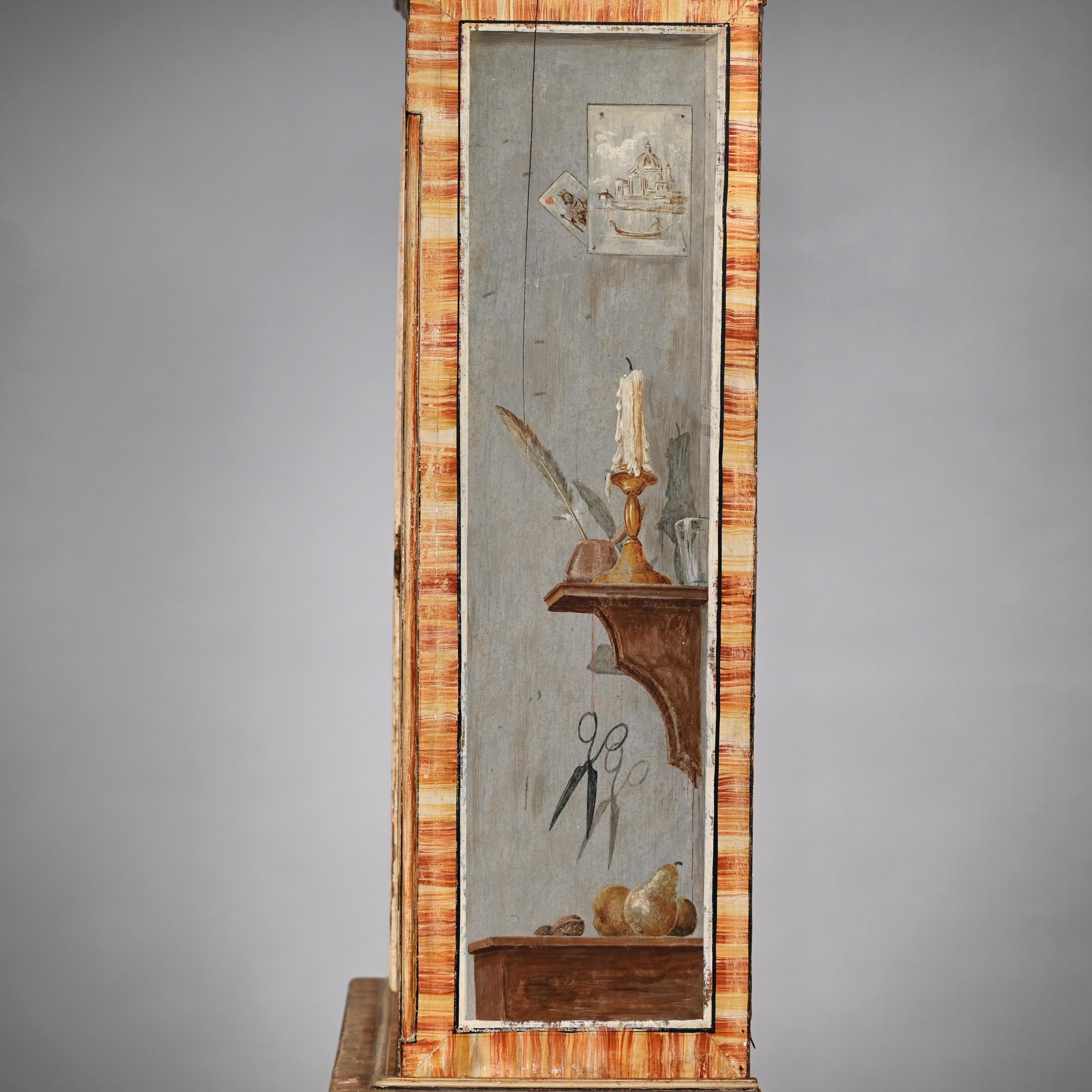 Trompe L'Oeil Two-Part Cabinet In Good Condition For Sale In New York, NY