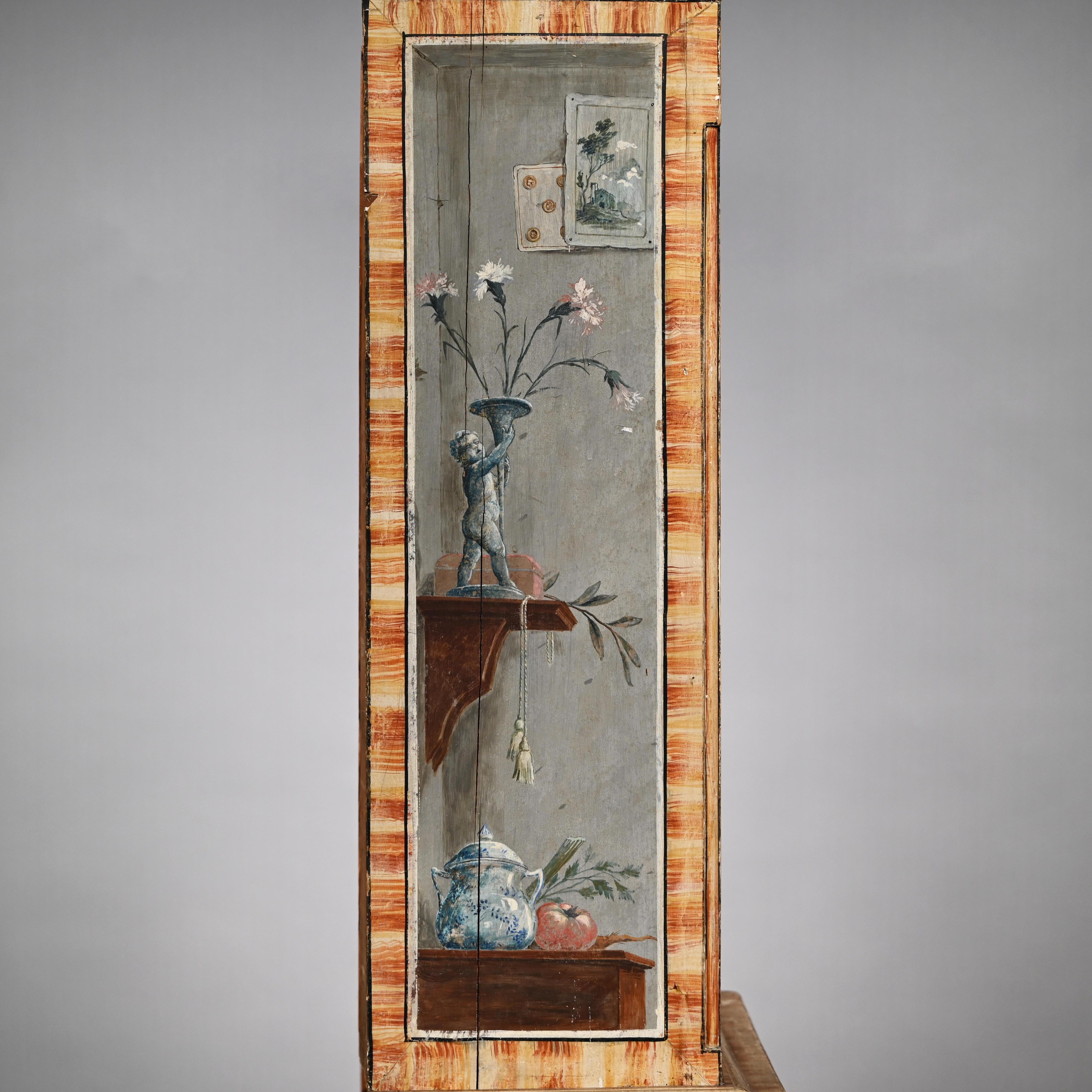 Trompe L'Oeil Two-Part Cabinet For Sale 1