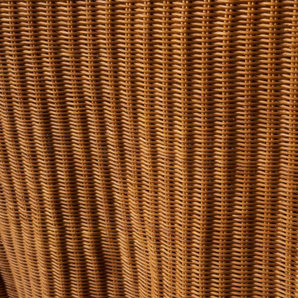Trompe l'Oeil Wicker Draped Console Table In Good Condition In Chicago, IL