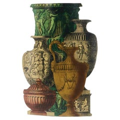 Porte-parapluies en métal Trompe Oeil "Vasi Antichi" de Piero Fornasetti