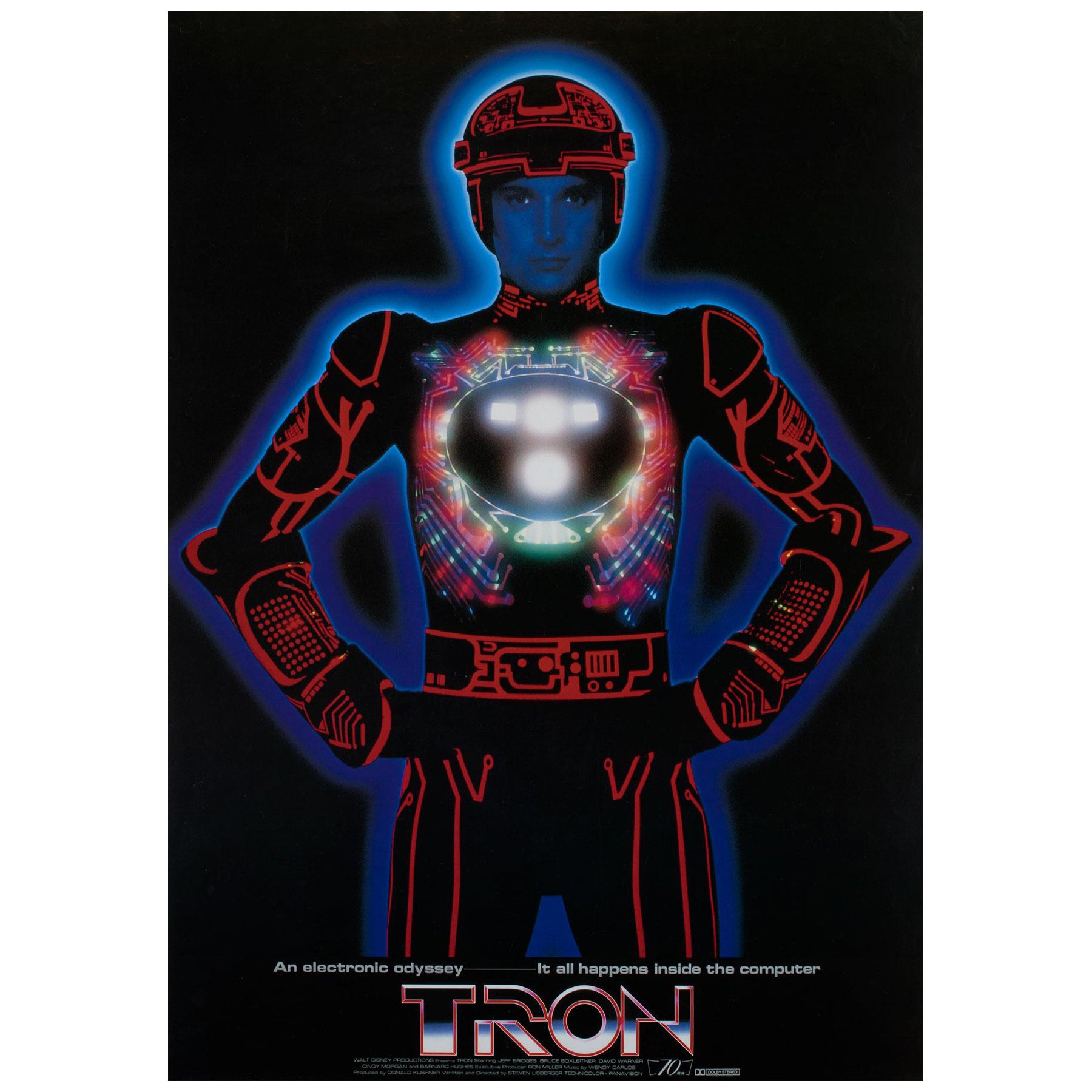 Poster del film giapponese "Tron", 1982