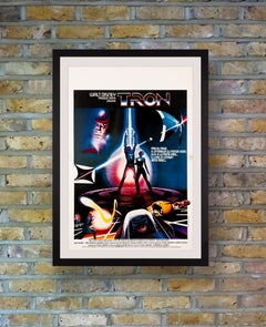 'Tron' Original Vintage Movie Poster, French, 1982