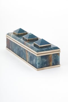 Tronador Rectangular Blue Onyx Stone Box
