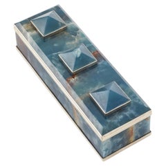 Tronador Rectangular Blue Onyx Stone Box