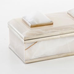 Tronador Rectangular Cream Onyx Stone Box