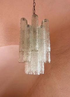Troncchi Chandelier Designed by Toni Zuccheri for Venini 1960 Italy