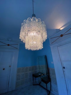 Tronchi Chandelier in Murano Glass by Toni Zuccheri for Venini