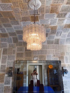 Tronchi Chandelier in Murano Glass for Venini by Toni Zuccheri