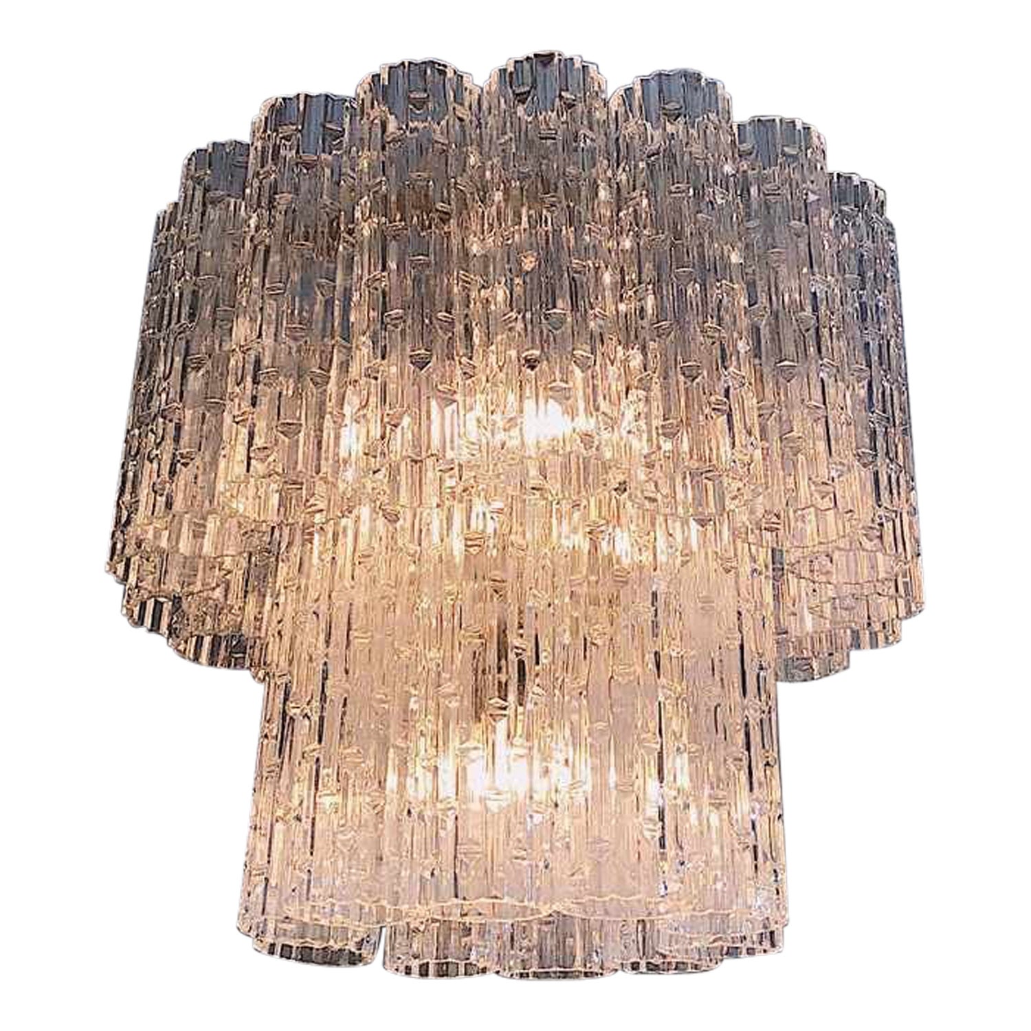 Lámpara Tronchi de cristal de Murano para Venini de Toni Zuccheri