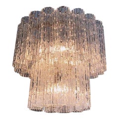 Tronchi Chandelier in Murano Glass for Venini by Toni Zuccheri