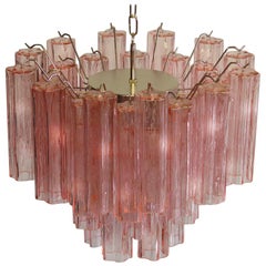 Tronchi Chandelier Style Toni Zuccheri for Venini, Murano, 1980