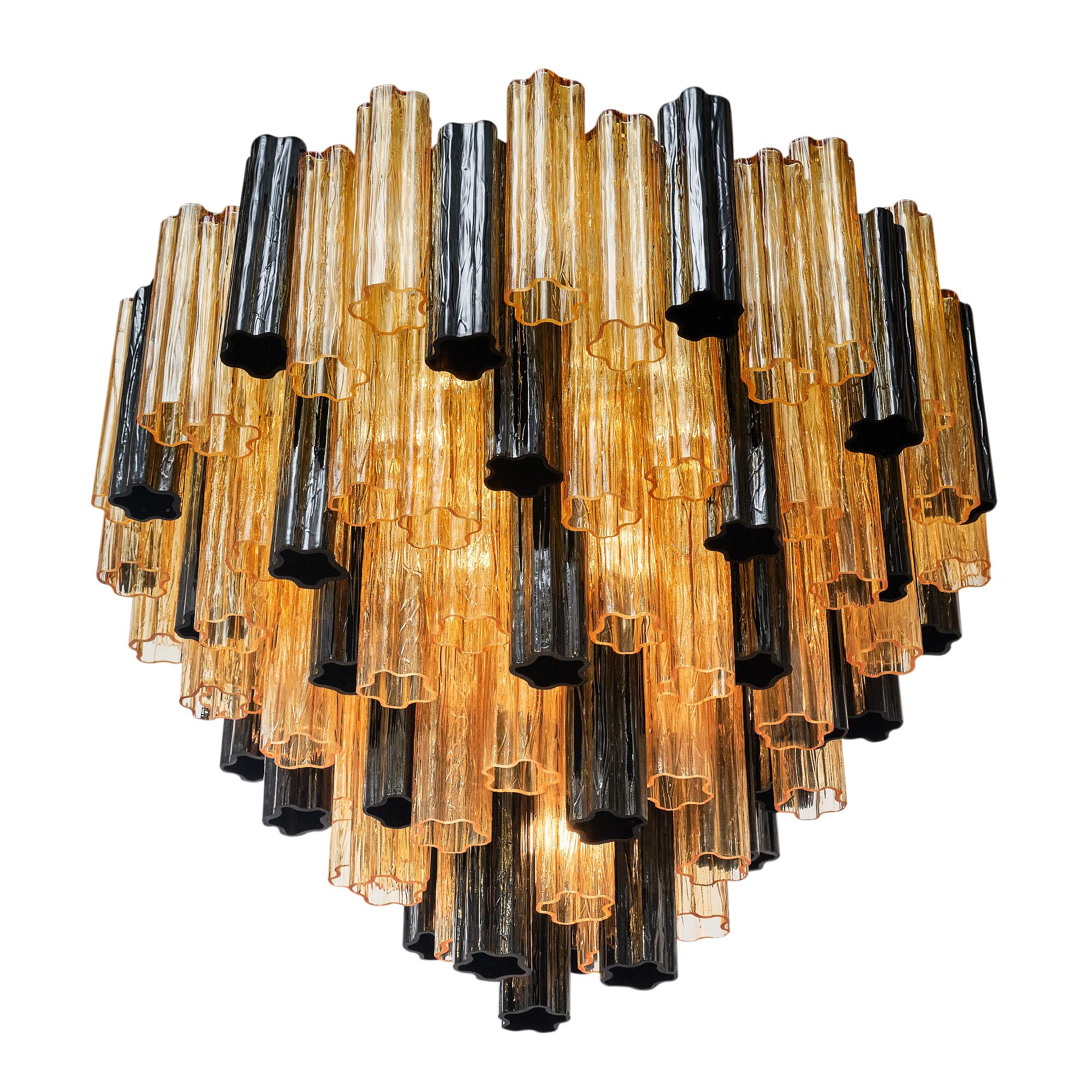 XXI secolo e contemporaneo Lampadario Tronchi in vetro di Murano di Alberto Dona in vendita