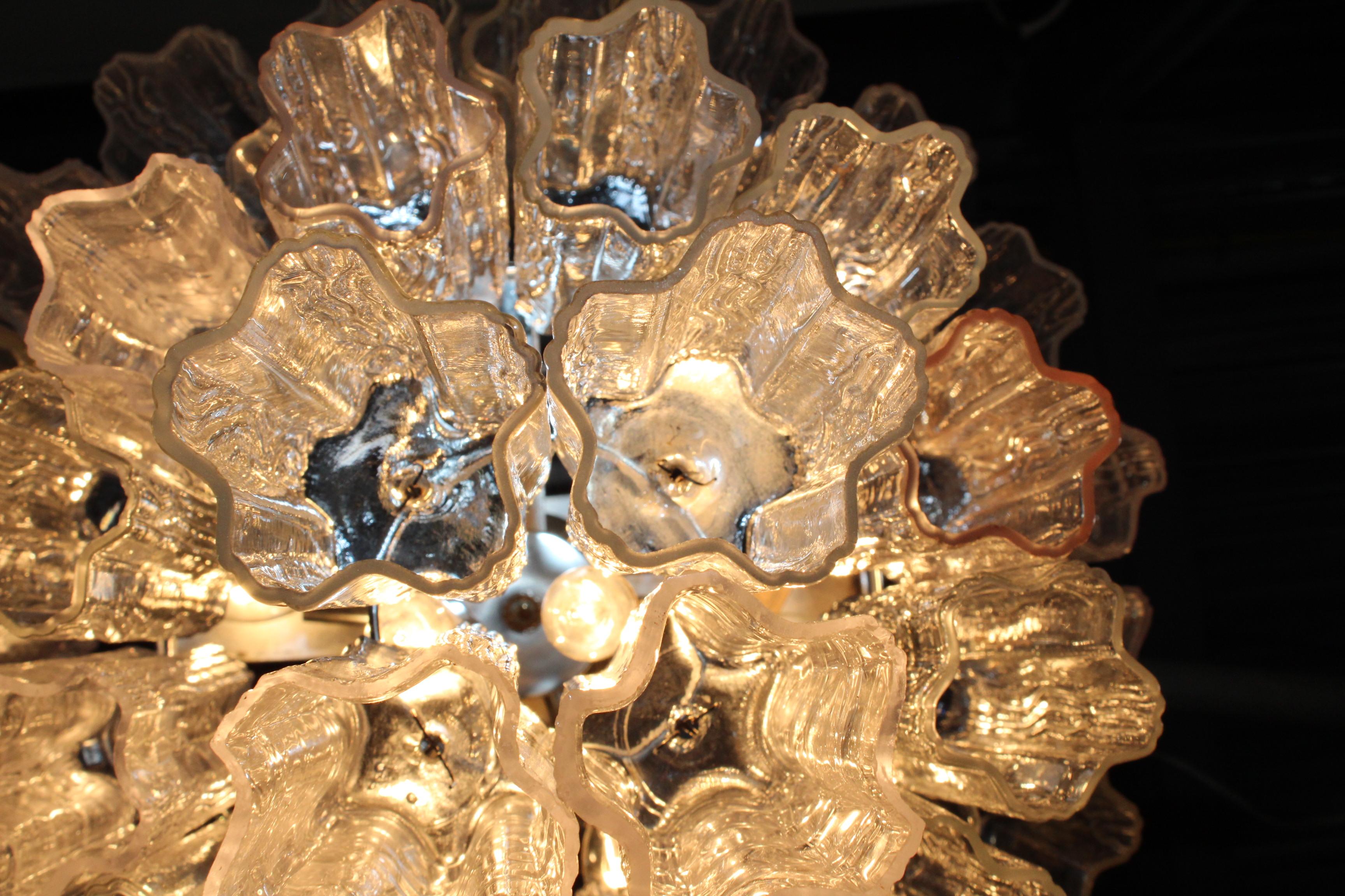 Lustre moderne de Murano Tronchi en vente 4