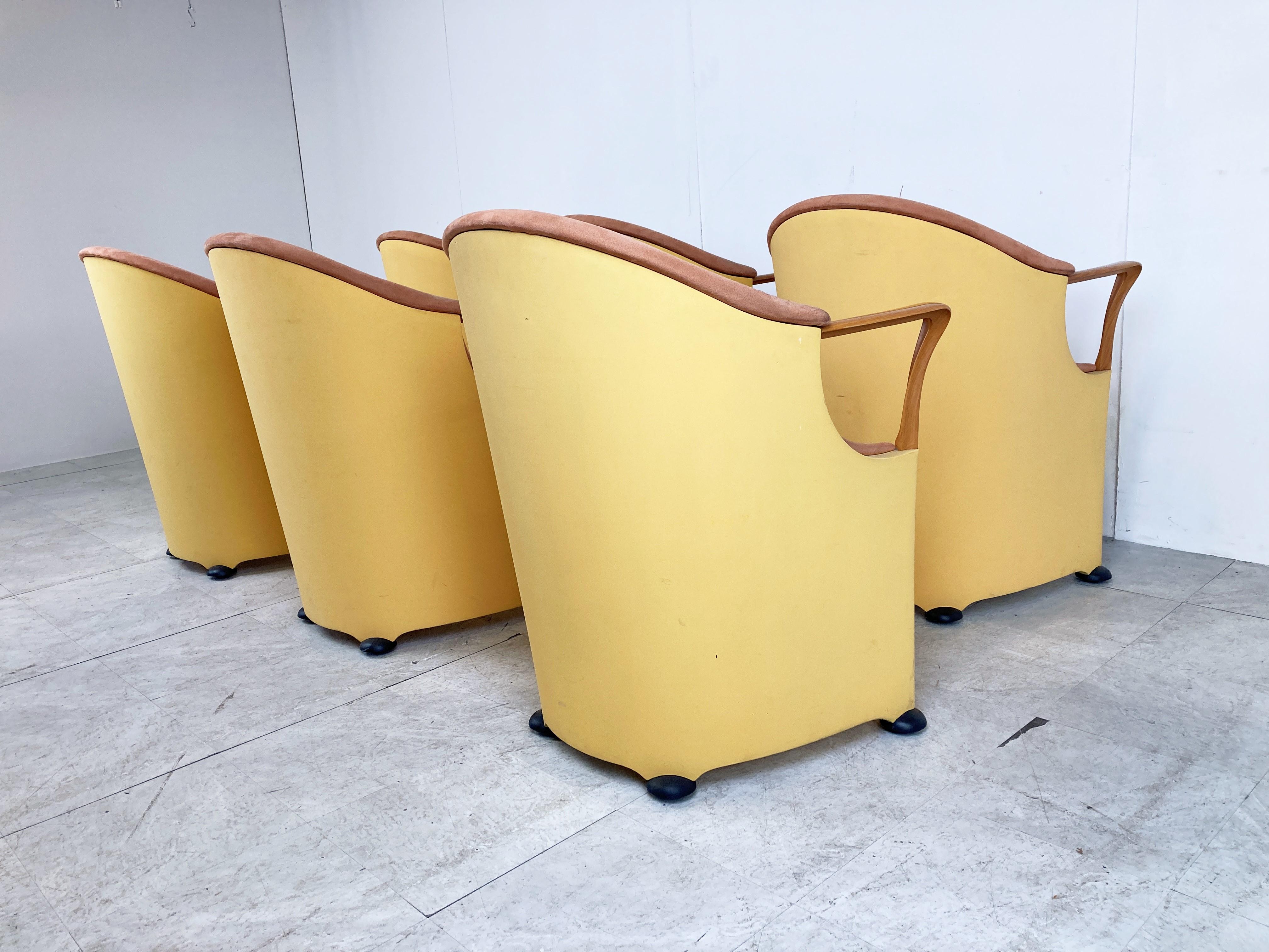 Tronetto Dining Chairs by Luigi Origlia for Origlia, Italy, 1990s, Set of 6 4