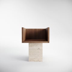 Trono Travertine Classico Romano Chair by Lisa Franzen
