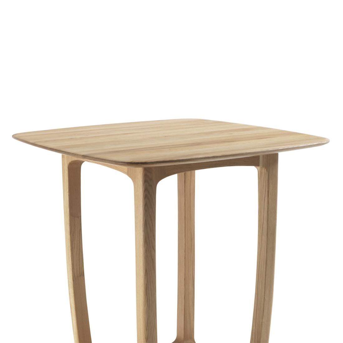 Center table trooper oak with structure in
solid oak, with solid oak top.
Wood treated with natural pine extracts wax.
Also available in solid walnut wood.
Available in:
L 100 x D 100 x H 103.5cm, price: 5900,00€.
L 120 x D 120 x H 103.5cm, price: