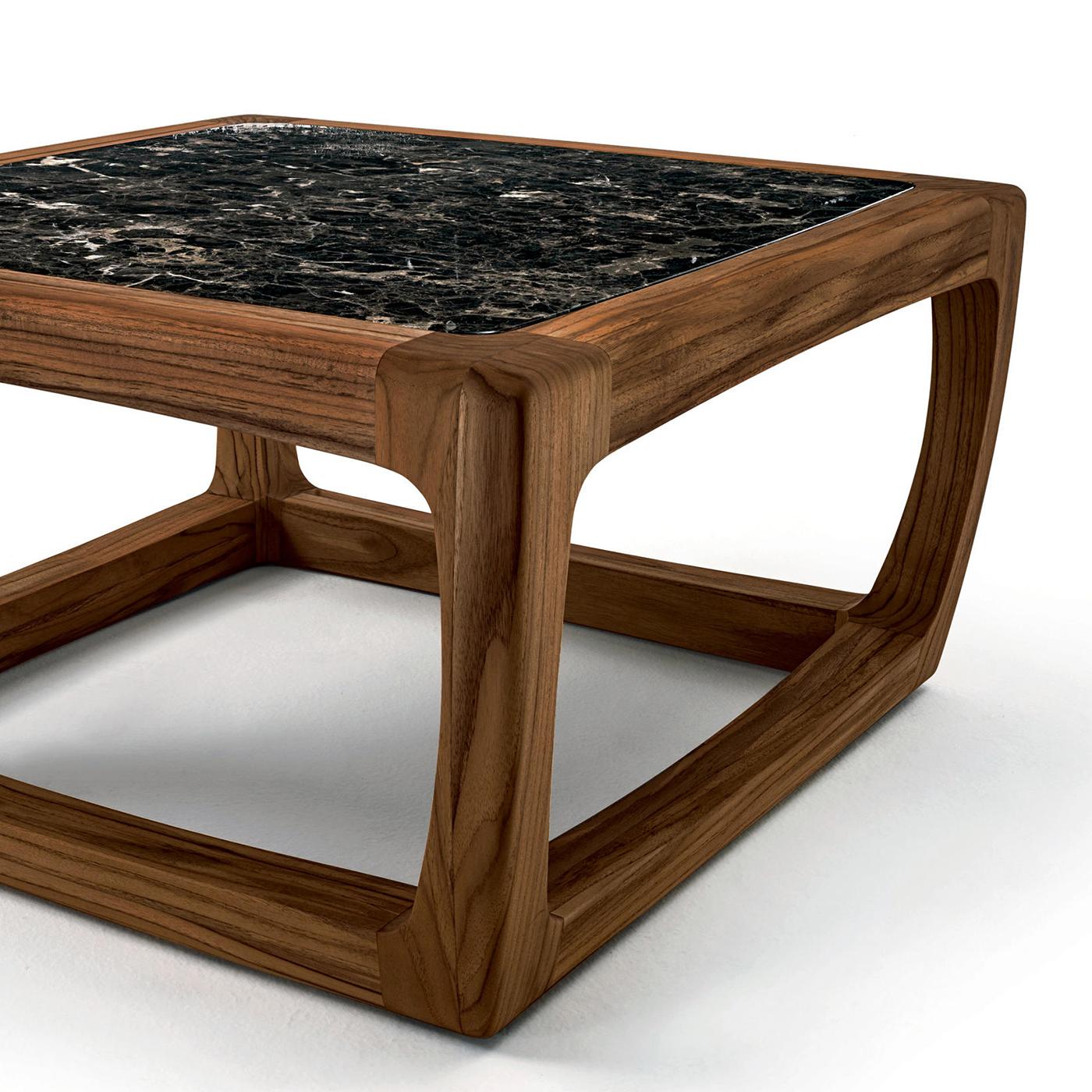 Hand-Crafted Trooper Walnut Coffee Table For Sale