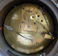 Trophies of War English Regency Clock by Forrester of Hull