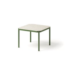 Tropic Aluminum Dining Table 100x100 cm with Terrazzo Tabletop by Joyf