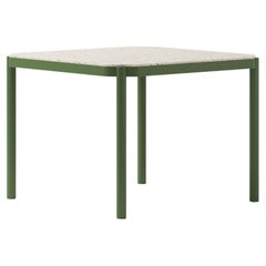 Tropic Table de salle à manger en aluminium 100x100 cm avec plateau en terrazzo by Joyf