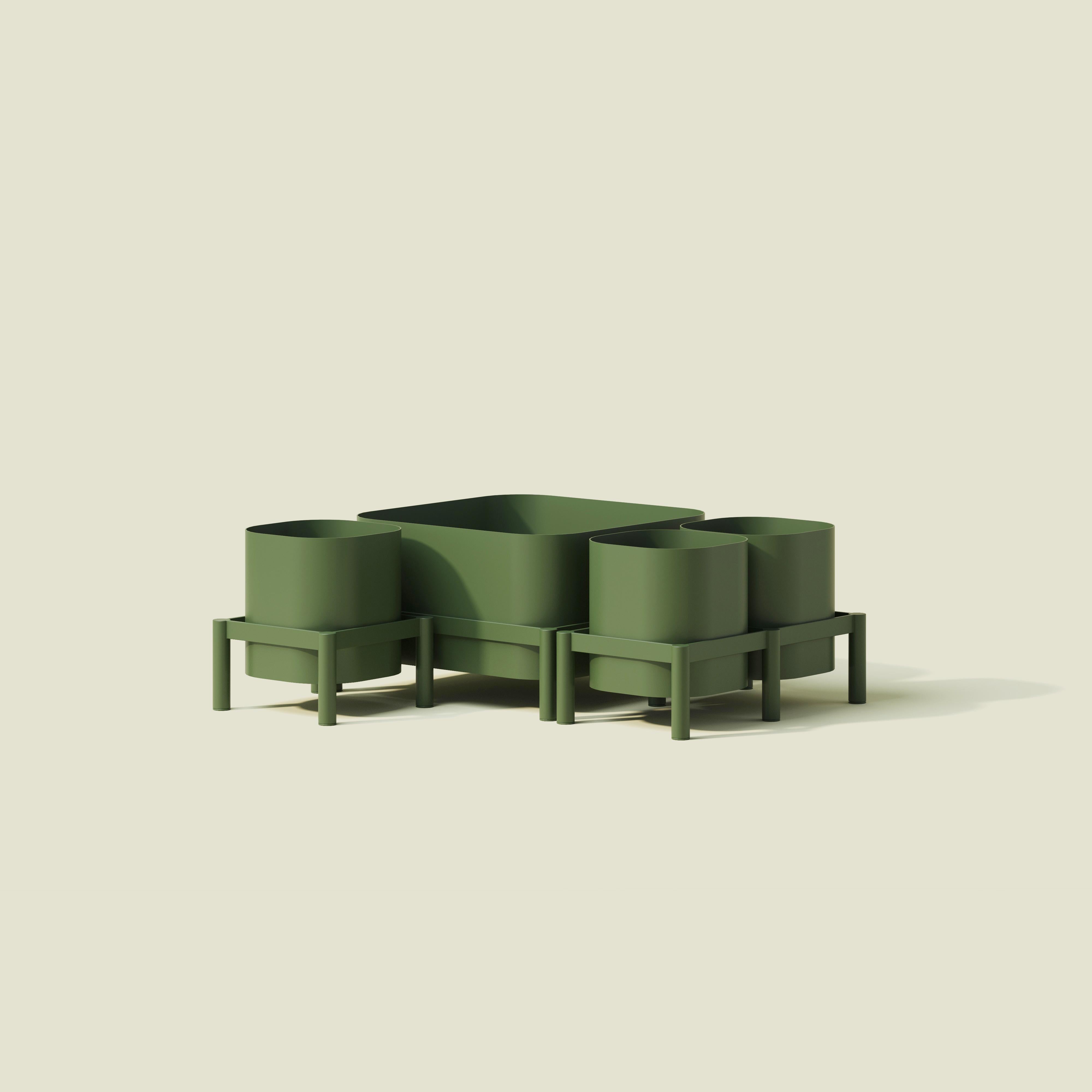 Ukrainien Tropic Jardinière double en aluminium 85x45 cm by Joyf en vente