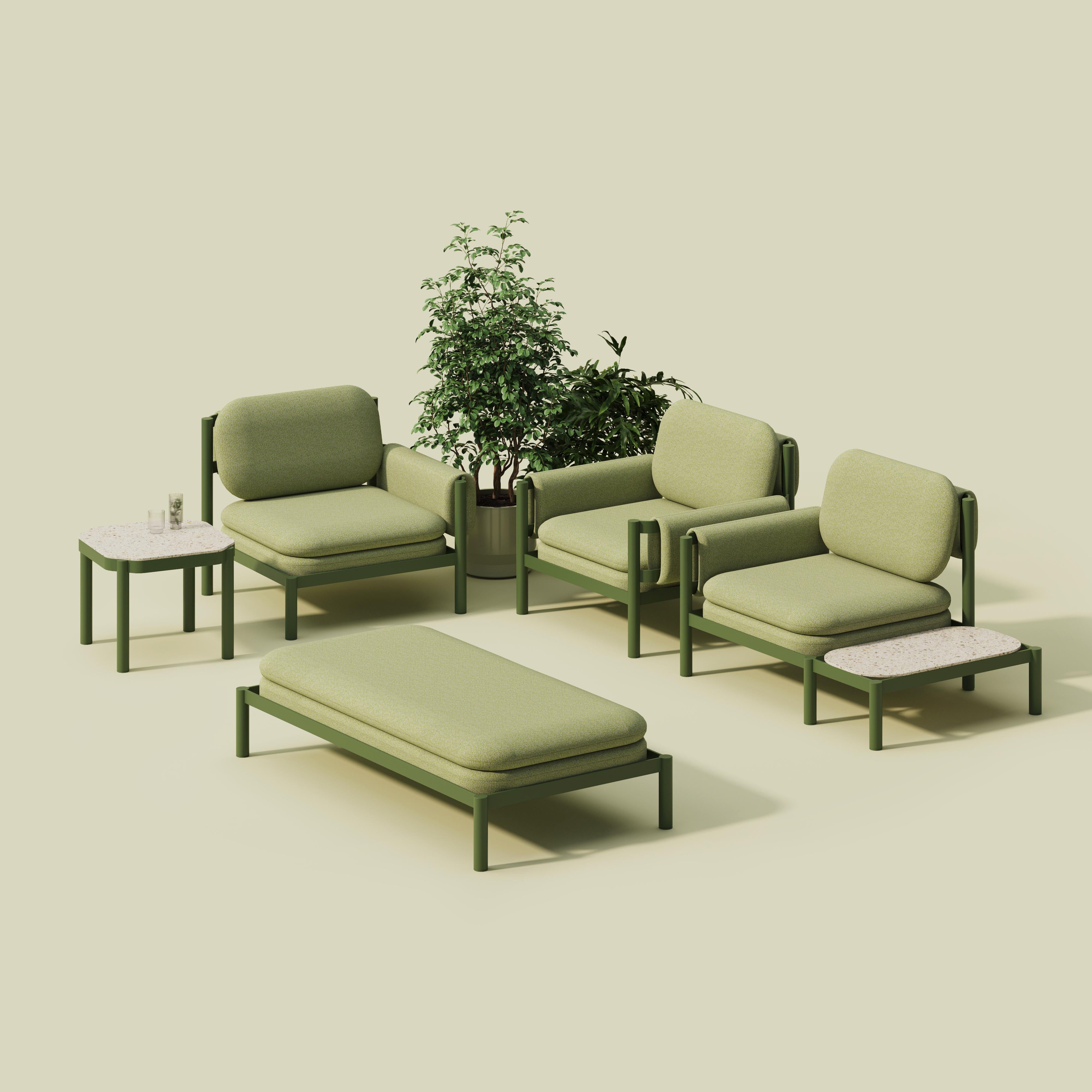 Powder-Coated Tropic Aluminum Lounge Chair by Joyf For Sale