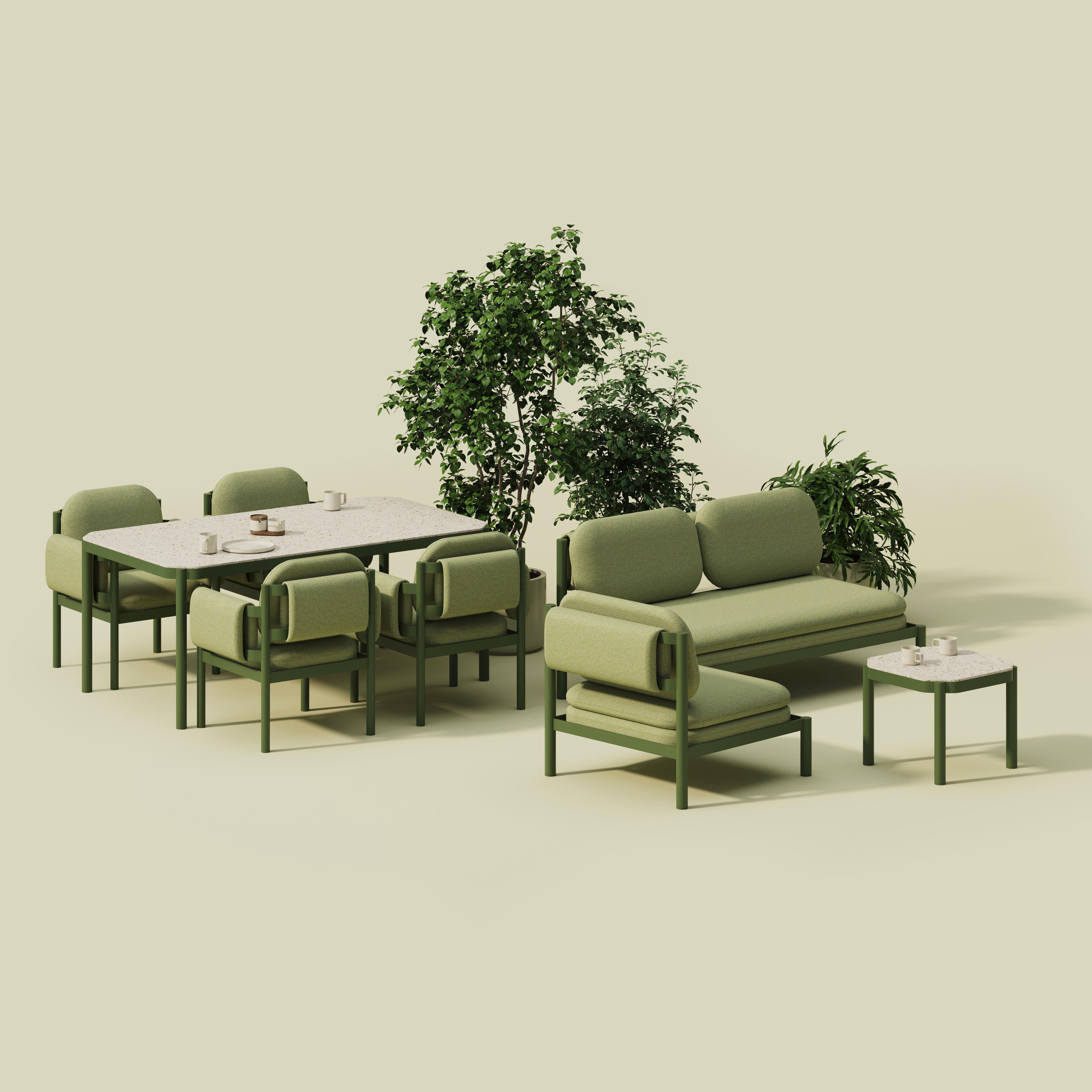 Silla de salón de aluminio Tropic con reposabrazos izquierdo o derecho by Joyf Aluminio en venta