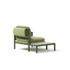 Tropic Lounge Chair with Table by Denis Sokolov, Aluminum Frame, New