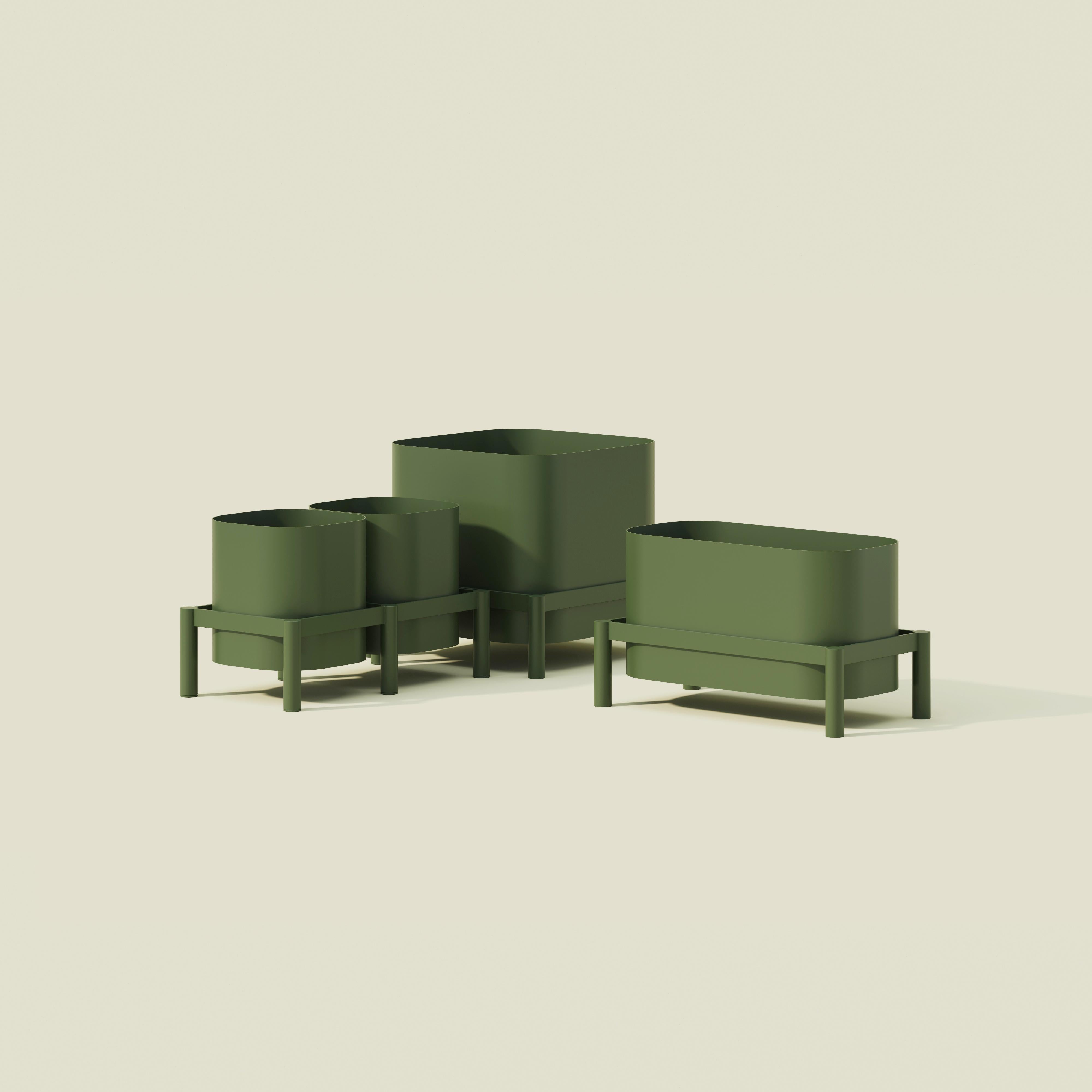 Moderne Jardinière Tropic en aluminium 85x45 cm by Joyf en vente