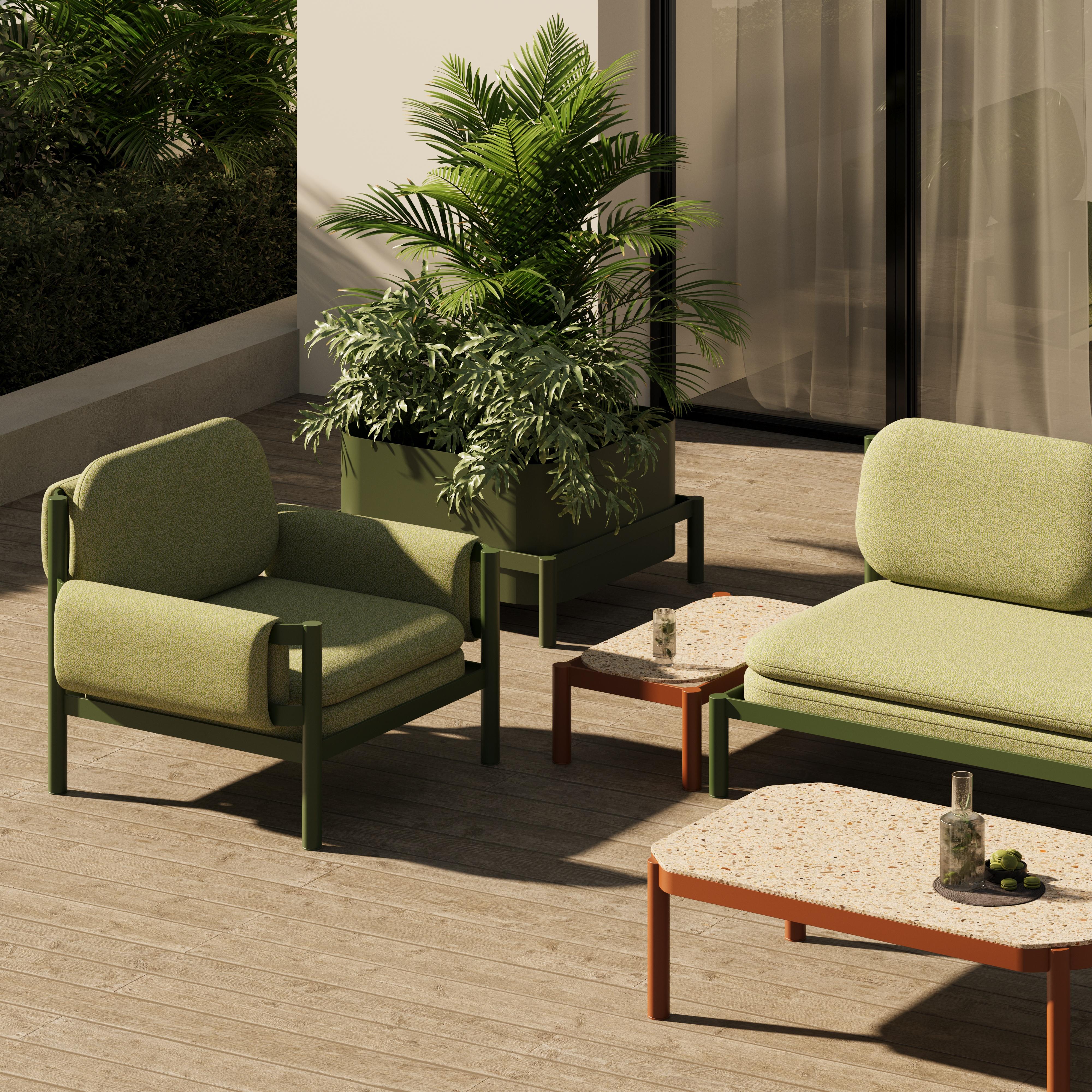 Aluminium Jardinière Tropic en aluminium 85x45 cm by Joyf en vente