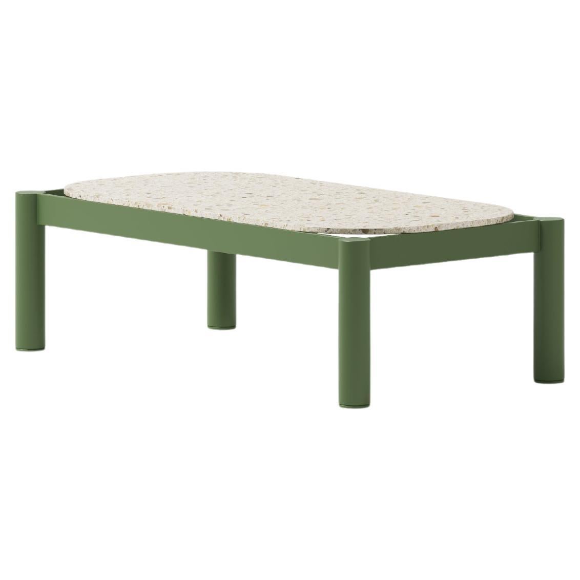 Table d'appoint Tropic en aluminium avec plateau en terrazzo par Joyf en vente