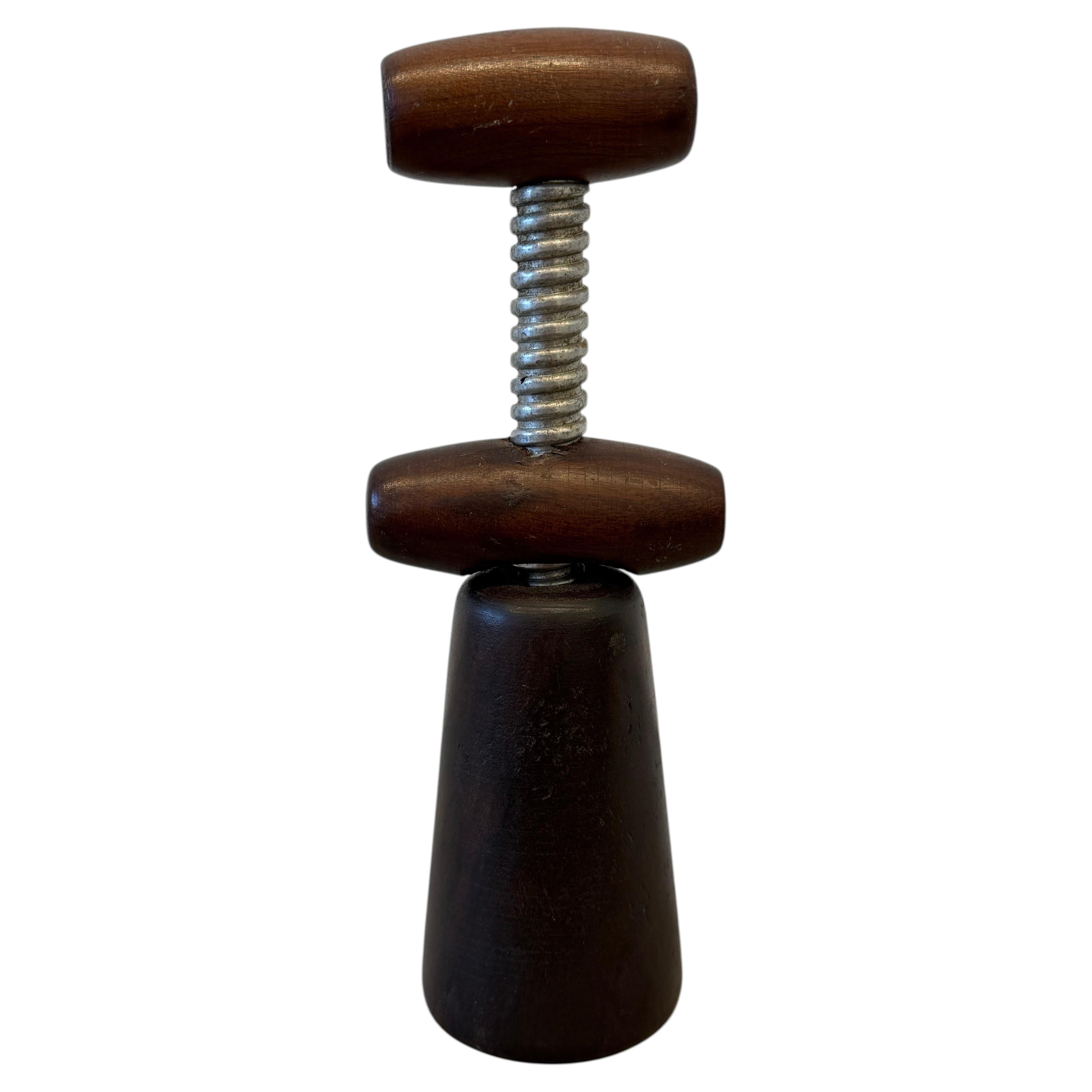 Tropic-Art Brazilian Modern Jacaranda Wood Wine Bottle Opener, 1970s For Sale