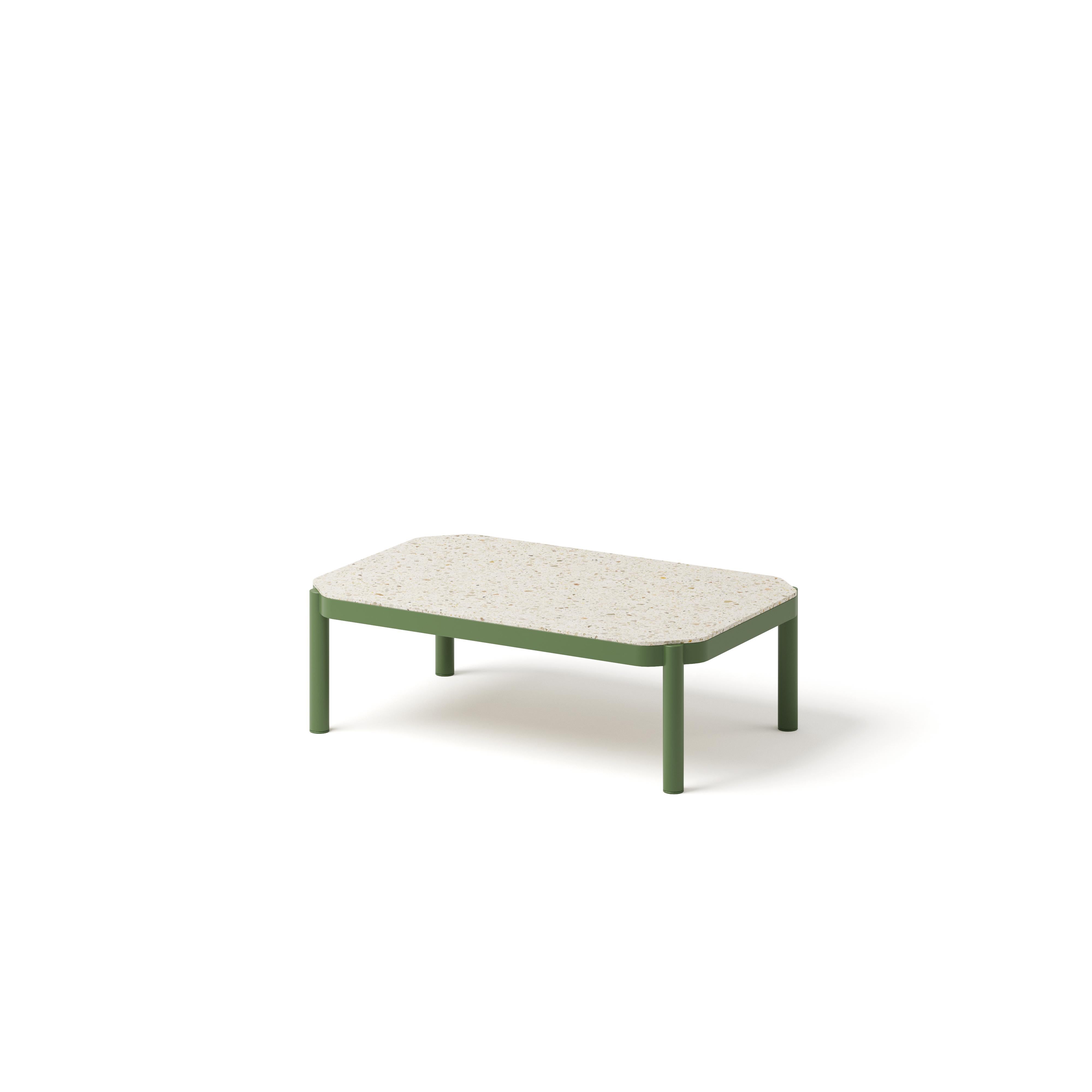 Table basse Tropic avec plateau en terrazzo par Joyf

La table basse Tropic est l'endroit où les matériaux intemporels rencontrent l'aisance contemporaine. Son plateau en pierre de terrazzo n'est pas seulement visuellement frappant - avec sa surface