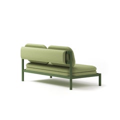 Tropic Two-Seater Aluminum Lounge Sofa by Joyf