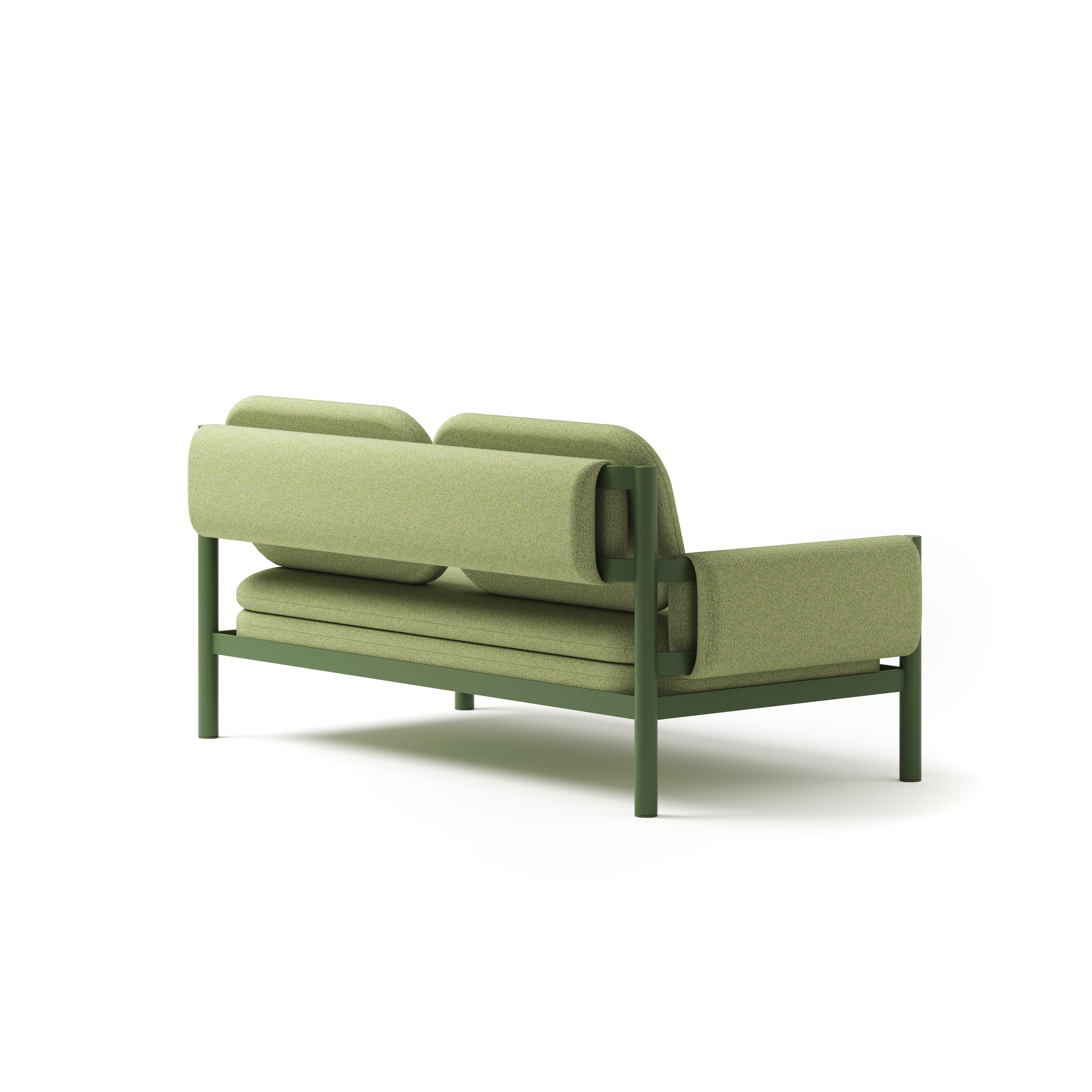 Sofá Lounge Tropic de dos plazas de aluminio con reposabrazos derecho o izquierdo by Joyf Moderno en venta