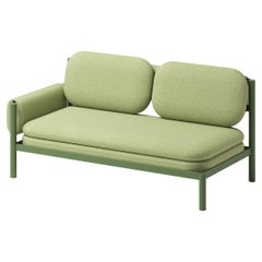 Sofá Lounge Tropic de dos plazas de aluminio con reposabrazos derecho o izquierdo by Joyf