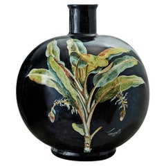 Tropical and Flowers Banana Leaves Vase