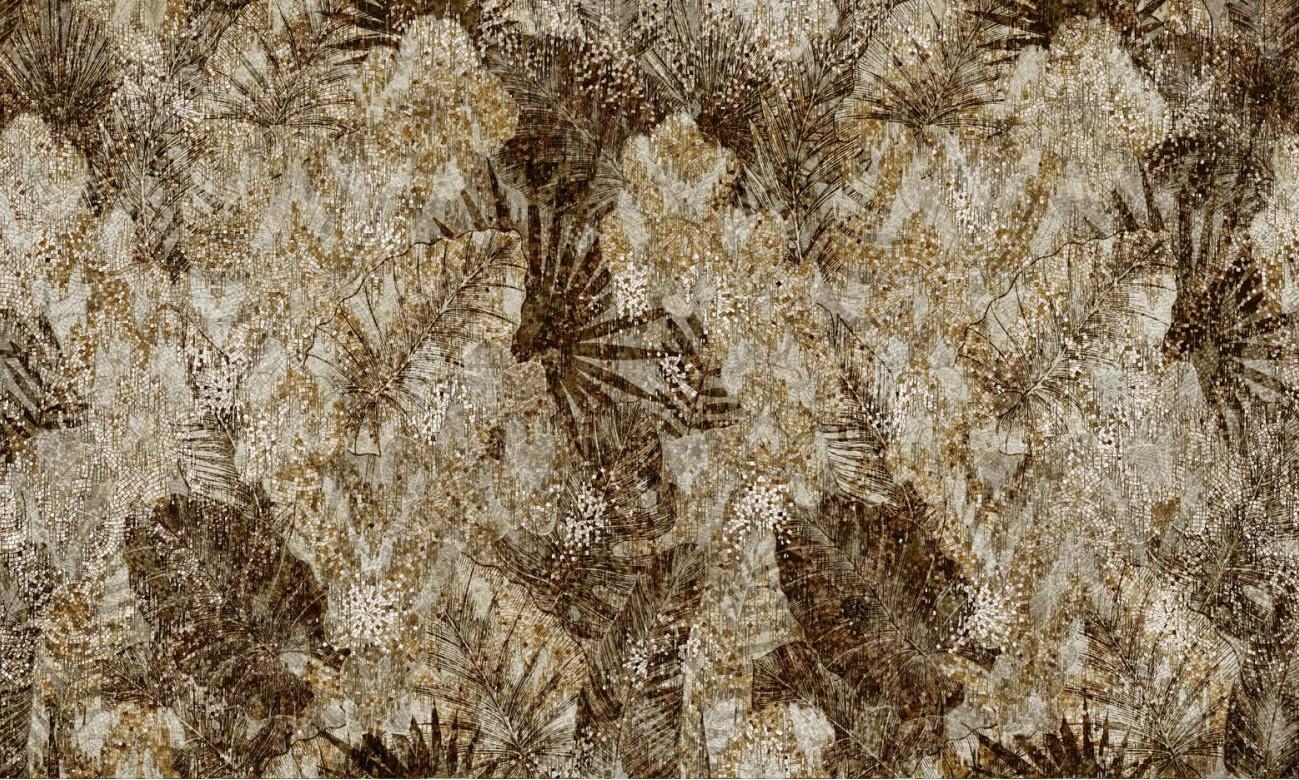 Modern Tropical Couture  Wall Paper in Fabric also suitable for wet area For Sale