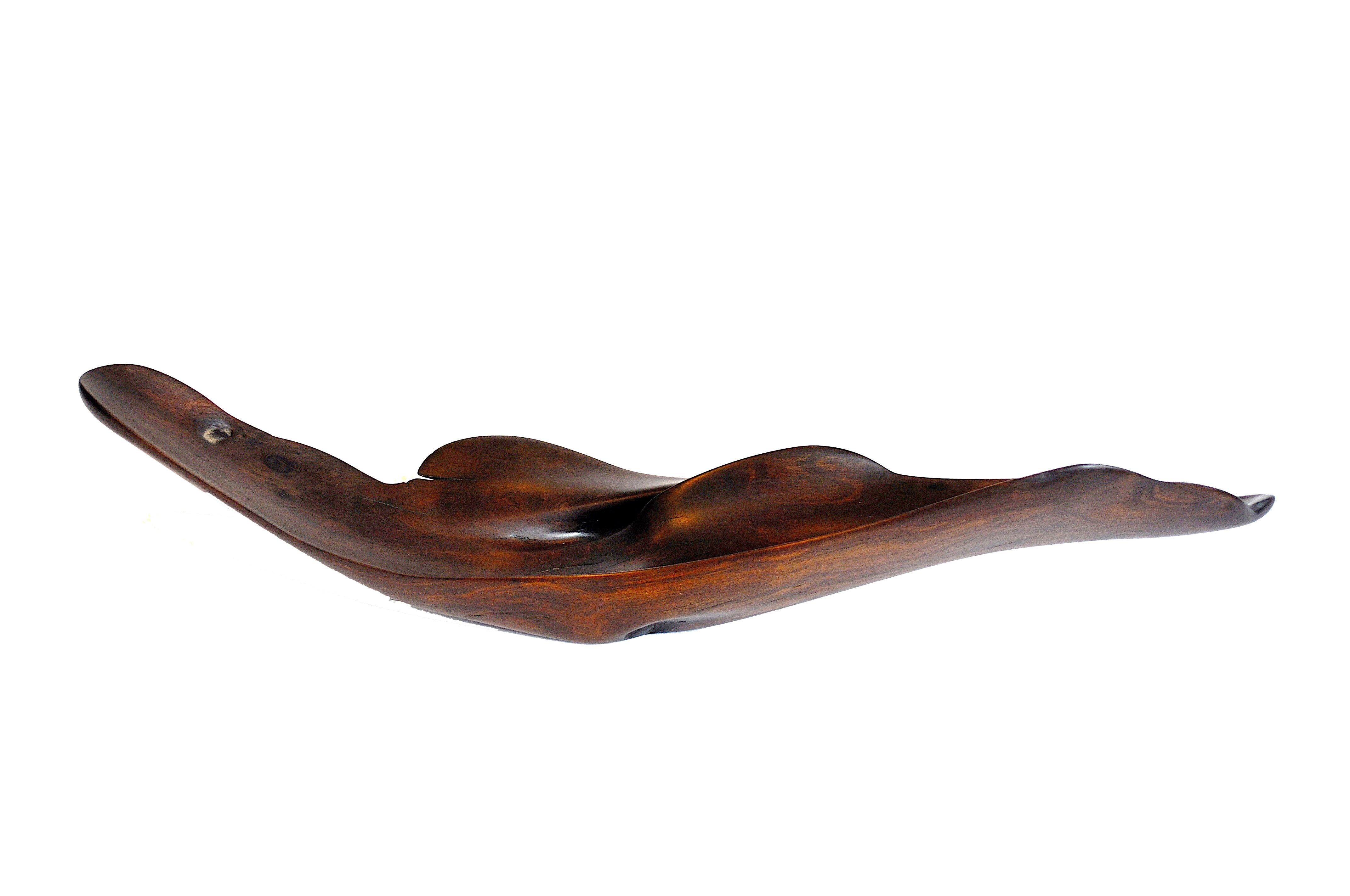 Tropical driftwood vessel 1082 by Jörg Pietschmann
Dimensions: D 12 x W 53 x H 11.5 cm 
Materials: Tropical Driftwood
Finish: Polished oil finish.


In Pietschmann’s sculptures, trees that for centuries were part of a landscape and founded in